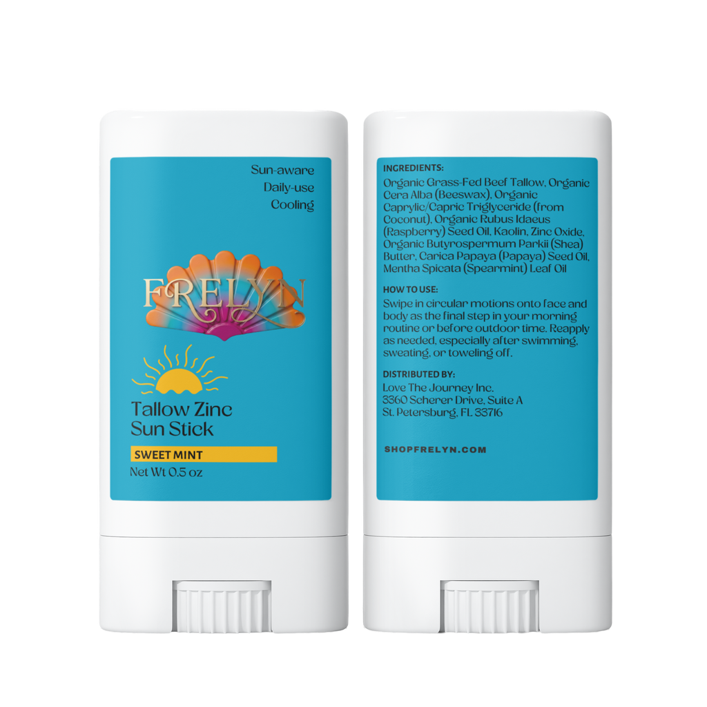 Tallow Zinc Sun Stick – Natural Sunscreen (2 Pack) | By Frelyn