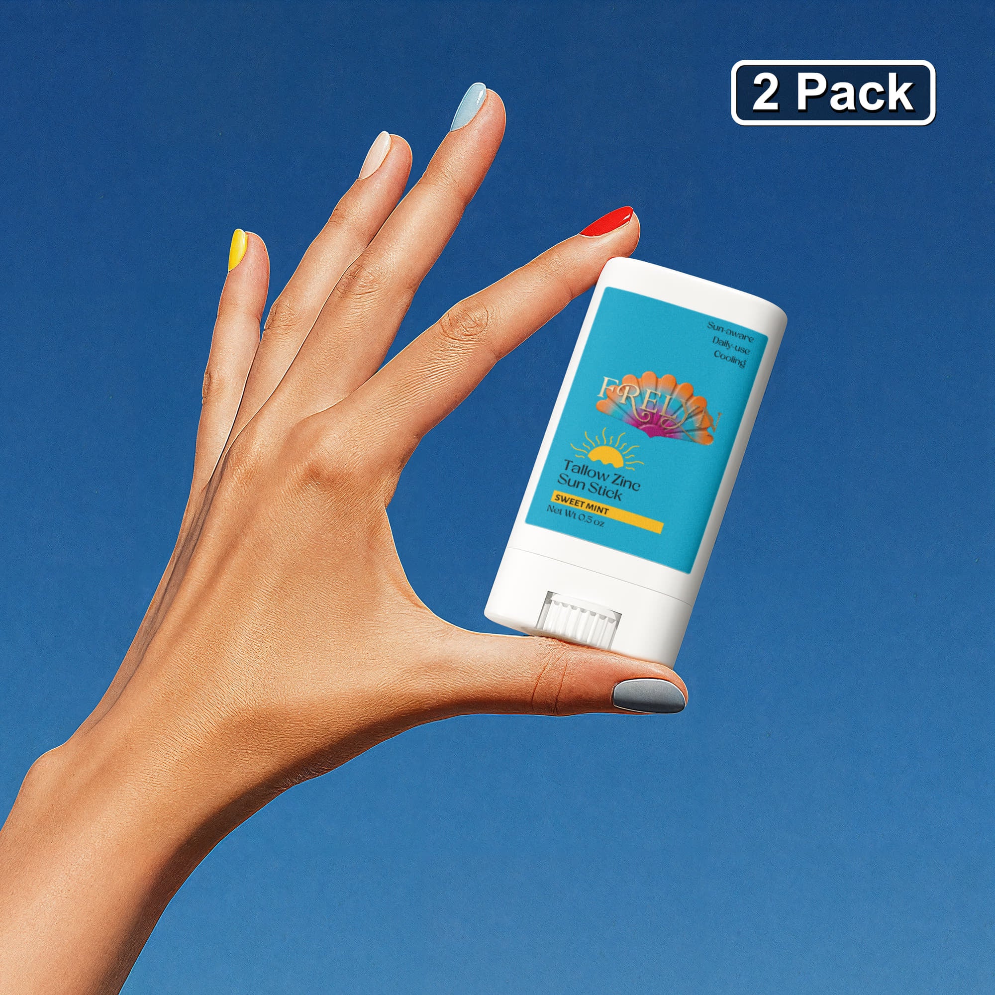 Tallow Zinc Sun Stick – Natural Sunscreen (2 Pack) | By Frelyn