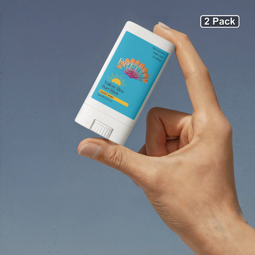 Tallow Zinc Sun Stick – Natural Sunscreen (2 Pack) | By Frelyn