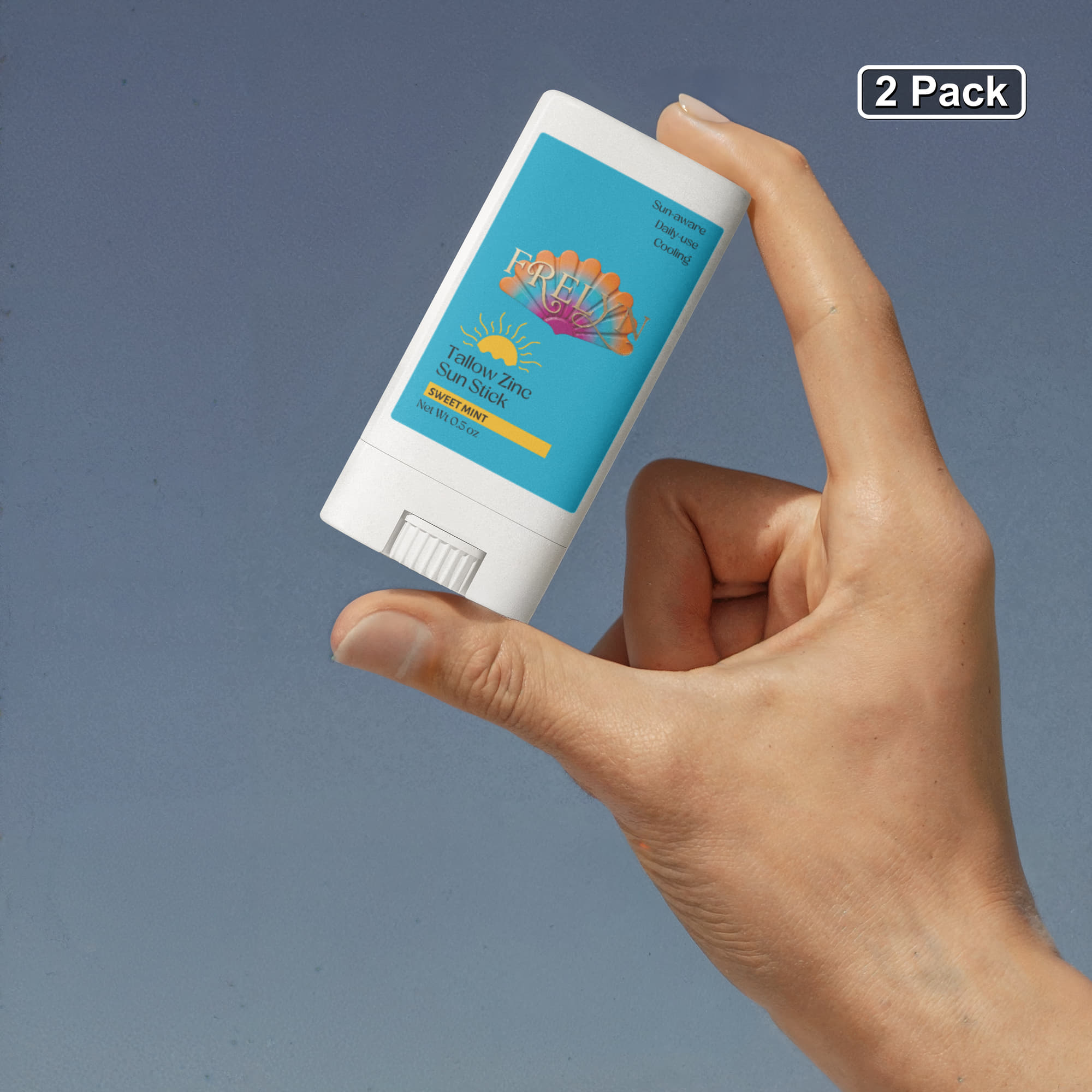 Tallow Zinc Sun Stick – Natural Sunscreen (2 Pack) | By Frelyn