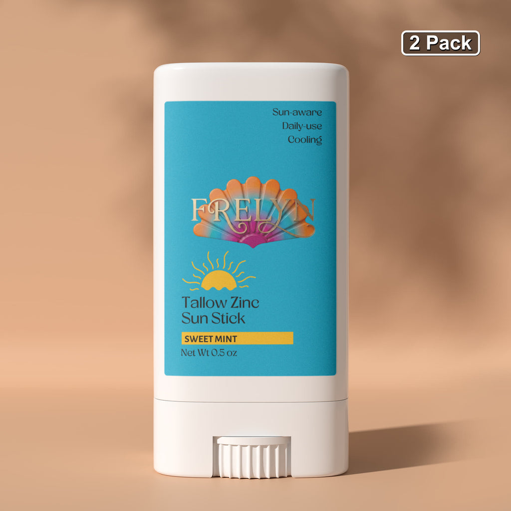 Tallow Zinc Sun Stick – Natural Sunscreen (2 Pack) | By Frelyn