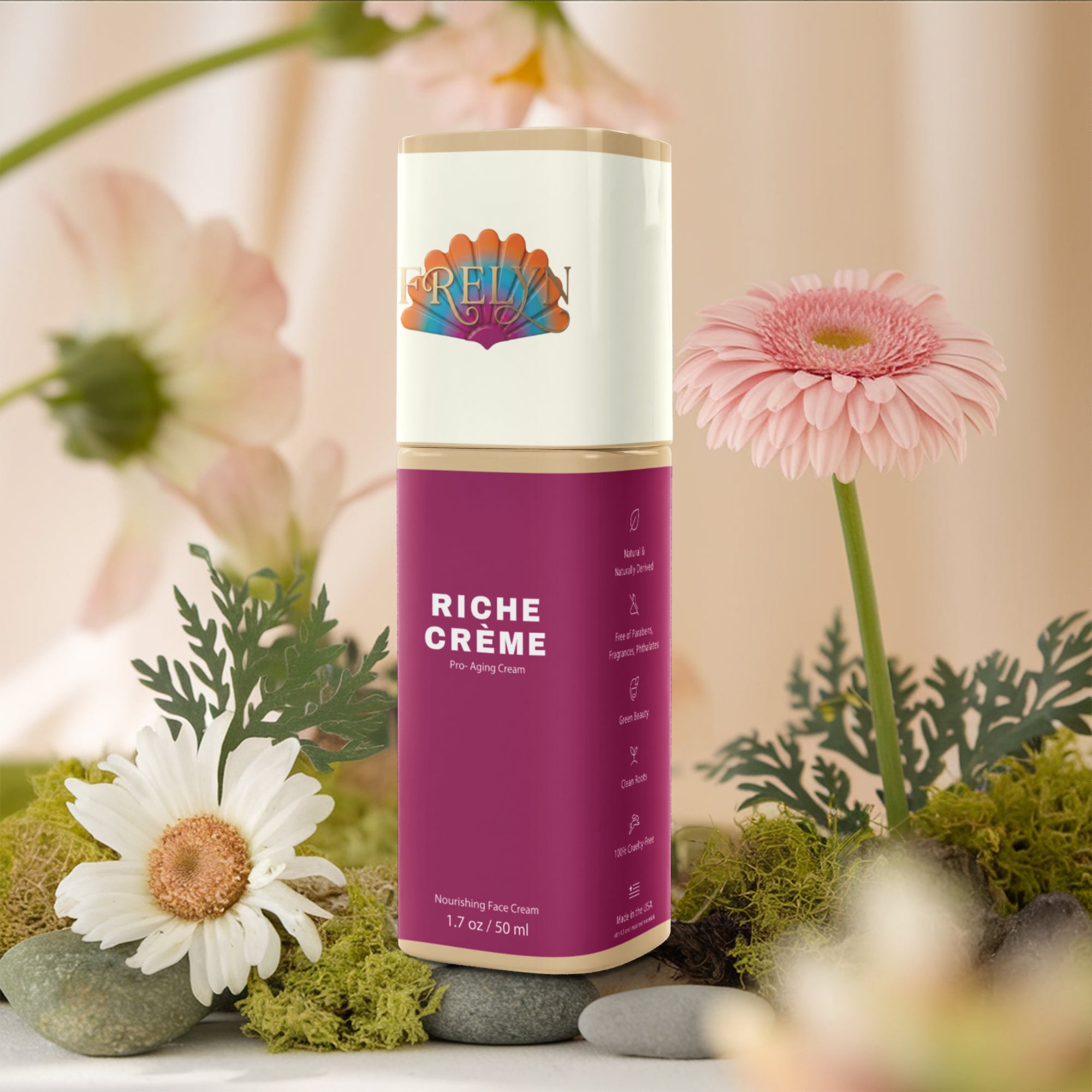 Pro-Aging Nourishing Face Cream for Mature Skin | By Frelyn