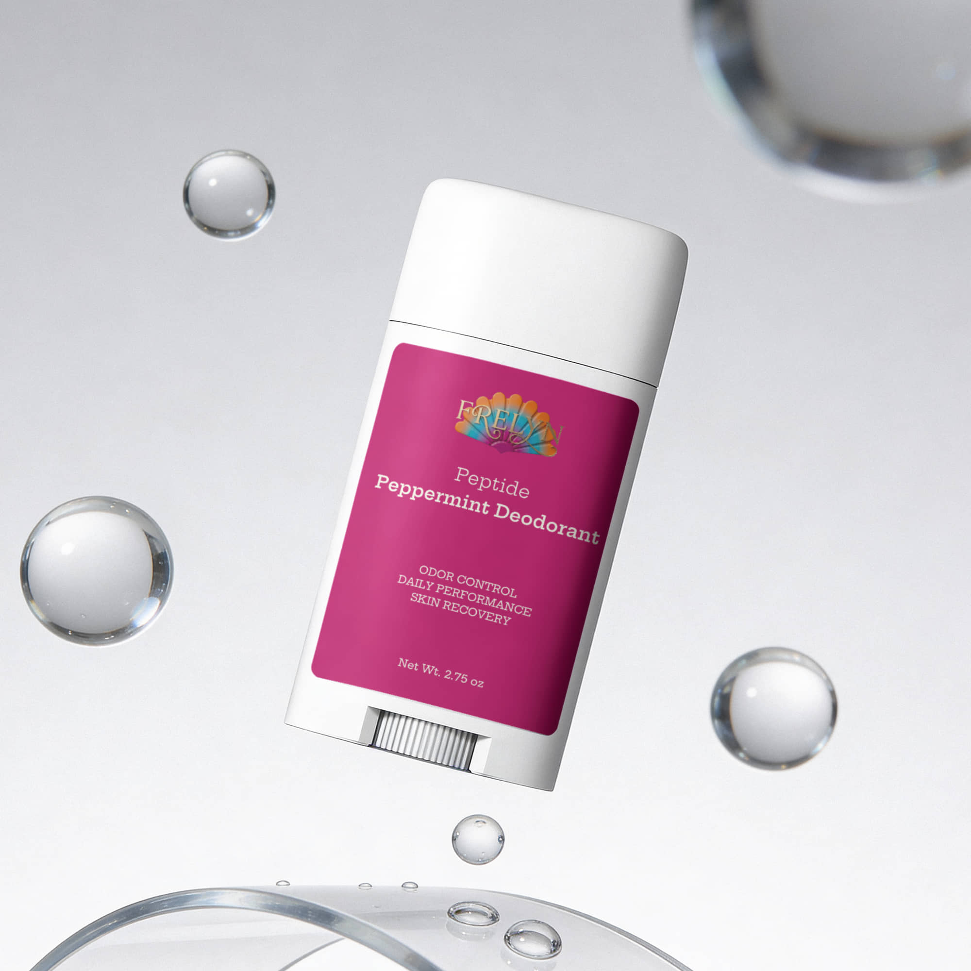 Peptide Peppermint Natural Deodorant (2 Pack) | By Frelyn