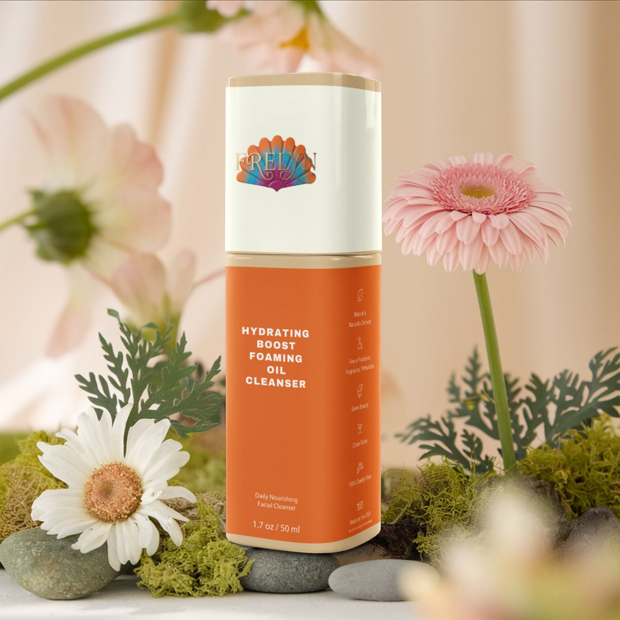 Milky Oil Foaming Face Cleanser – Gentle Daily Wash | By Frelyn