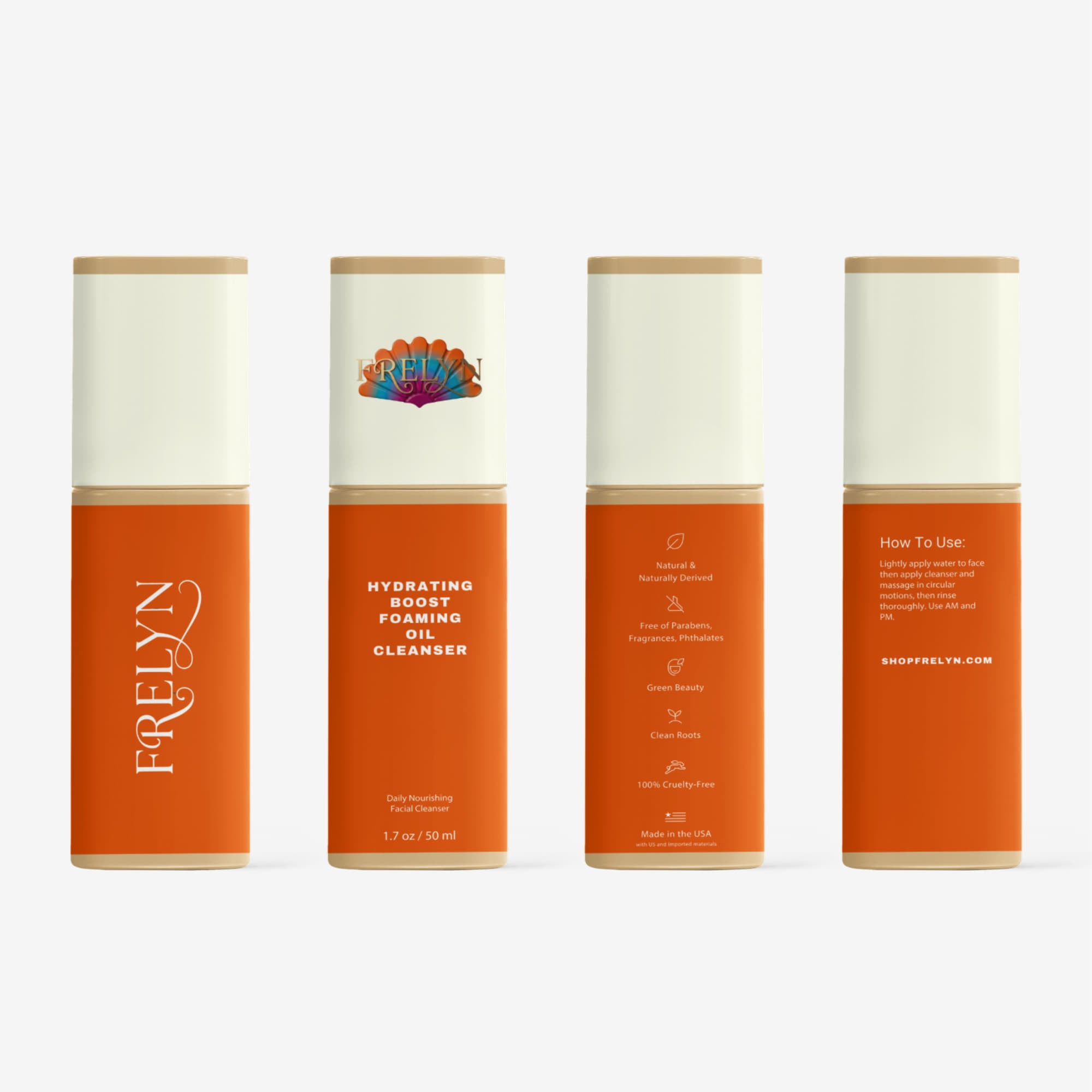 Milky Oil Foaming Face Cleanser – Gentle Daily Wash | By Frelyn