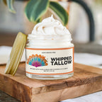 Whipped Grass-Fed Tallow Balm with Vanilla Bean – Deep Moisturizer | By Frelyn
