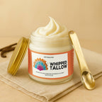 Whipped Grass-Fed Tallow Balm with Vanilla Bean – Deep Moisturizer | By Frelyn